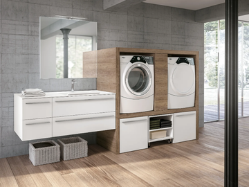 STORE 409 - Laundry room cabinet with sink for washing machine by Gruppo Geromin - view 2